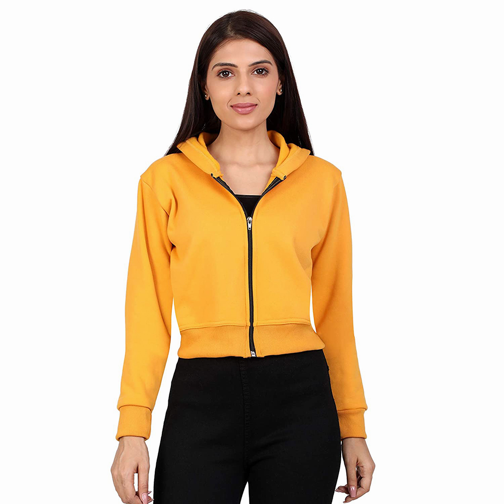 Improvment Sports Cotton Best Selling Women Crop Top Hoodie Professional Quality 100% Polyester Cotton Made Crop Top Hoodies For Women