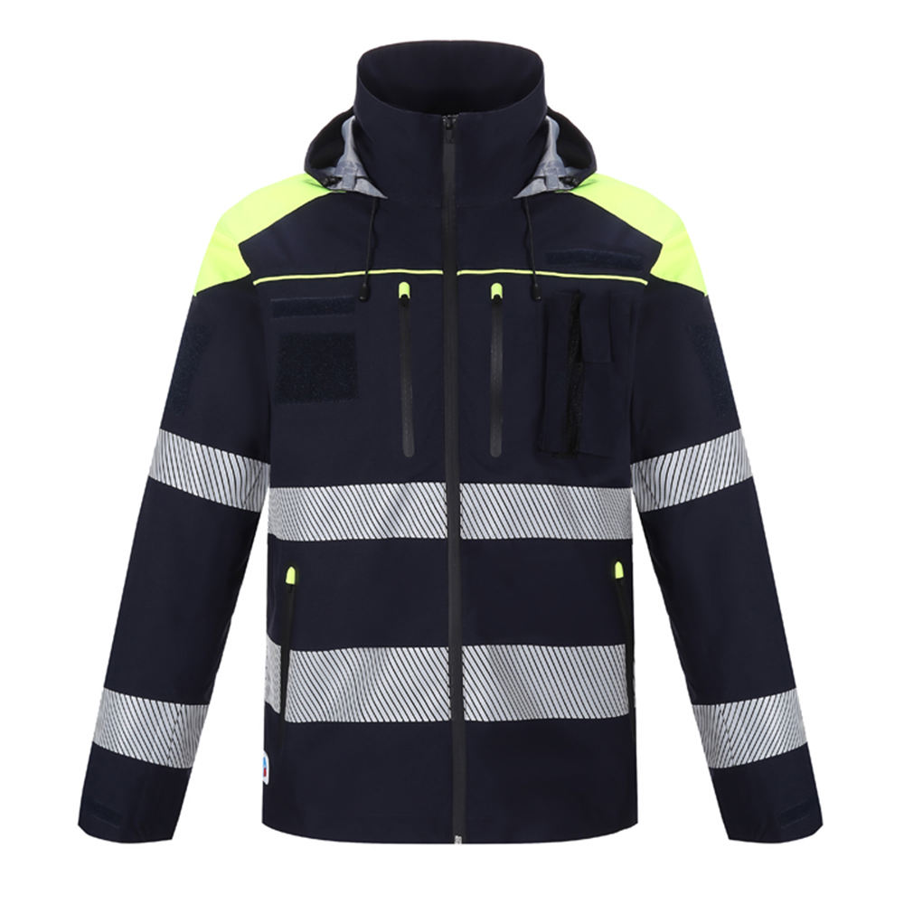 Improvment Sports Construction Reflective Clothes Safety Reflective Jacket High Visibility Workwear Safety Workers Bomber Waterproof Jacket
